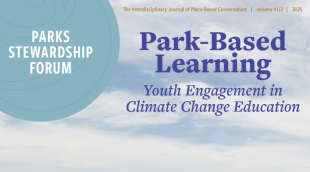 A part of the cover of the Parks Stewardship Forum